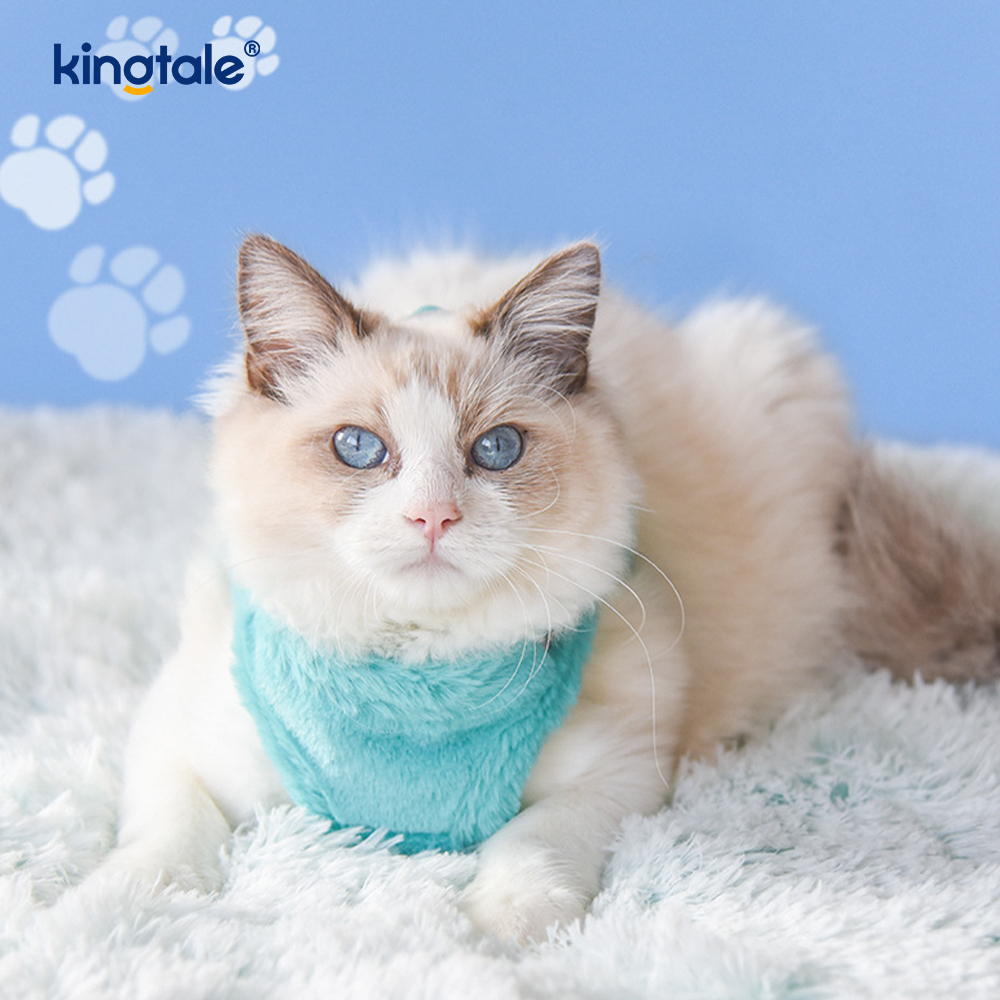 Plush Pet Dog Harness Leash Set Autumn Walking Dogs Harness Vest