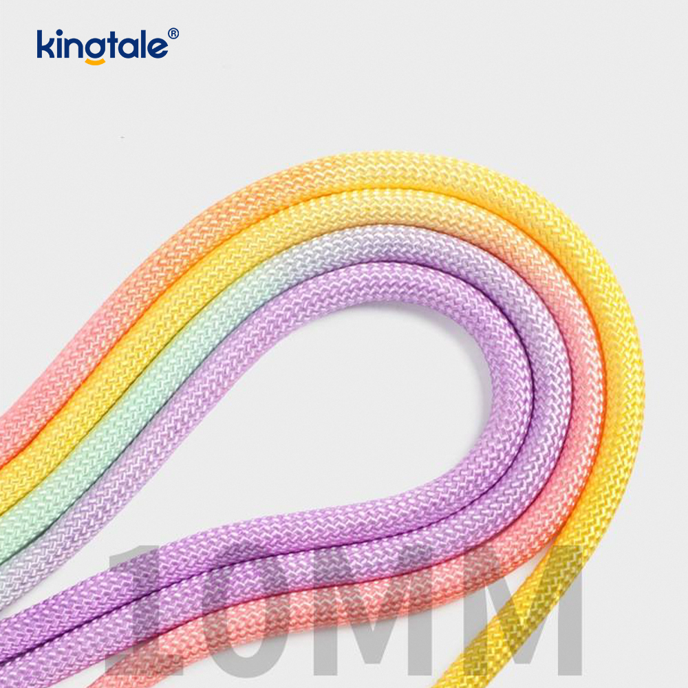 No Pull Durable Adjustable Nylon Double Handle Colorful Dog Slip Leash