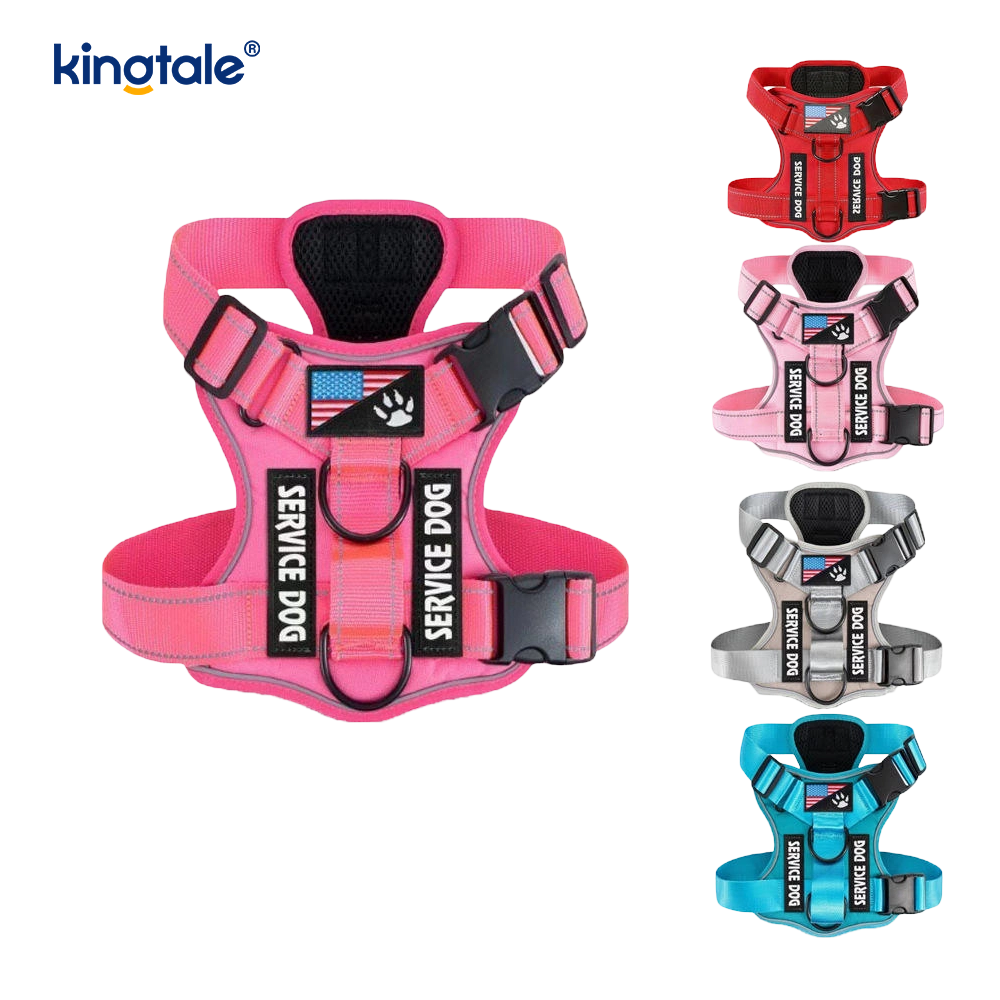 No-Pull Reflective Tactical Eavy Duty Tactical Dog Harness For Large Dogs