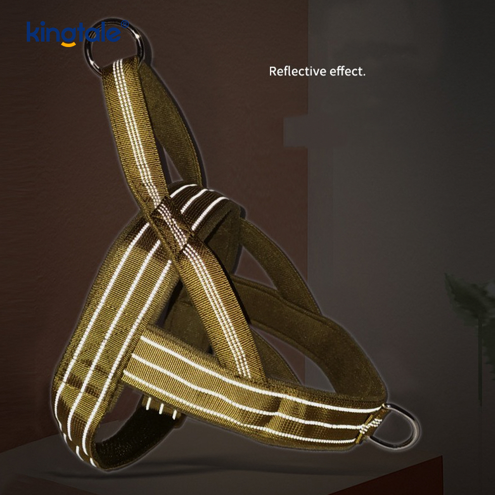 Large Tactical No Pull Breathable Adjustable Dog Harness For Training