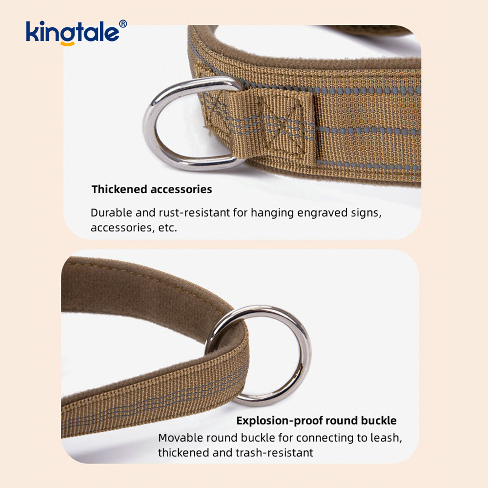 Large Tactical No Pull Breathable Adjustable Dog Harness For Training