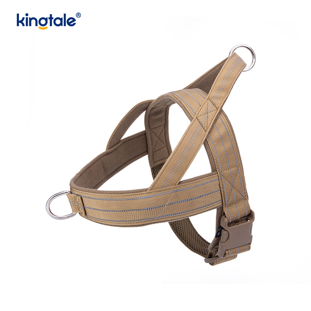 Large Tactical No Pull Breathable Adjustable Dog Harness For Training