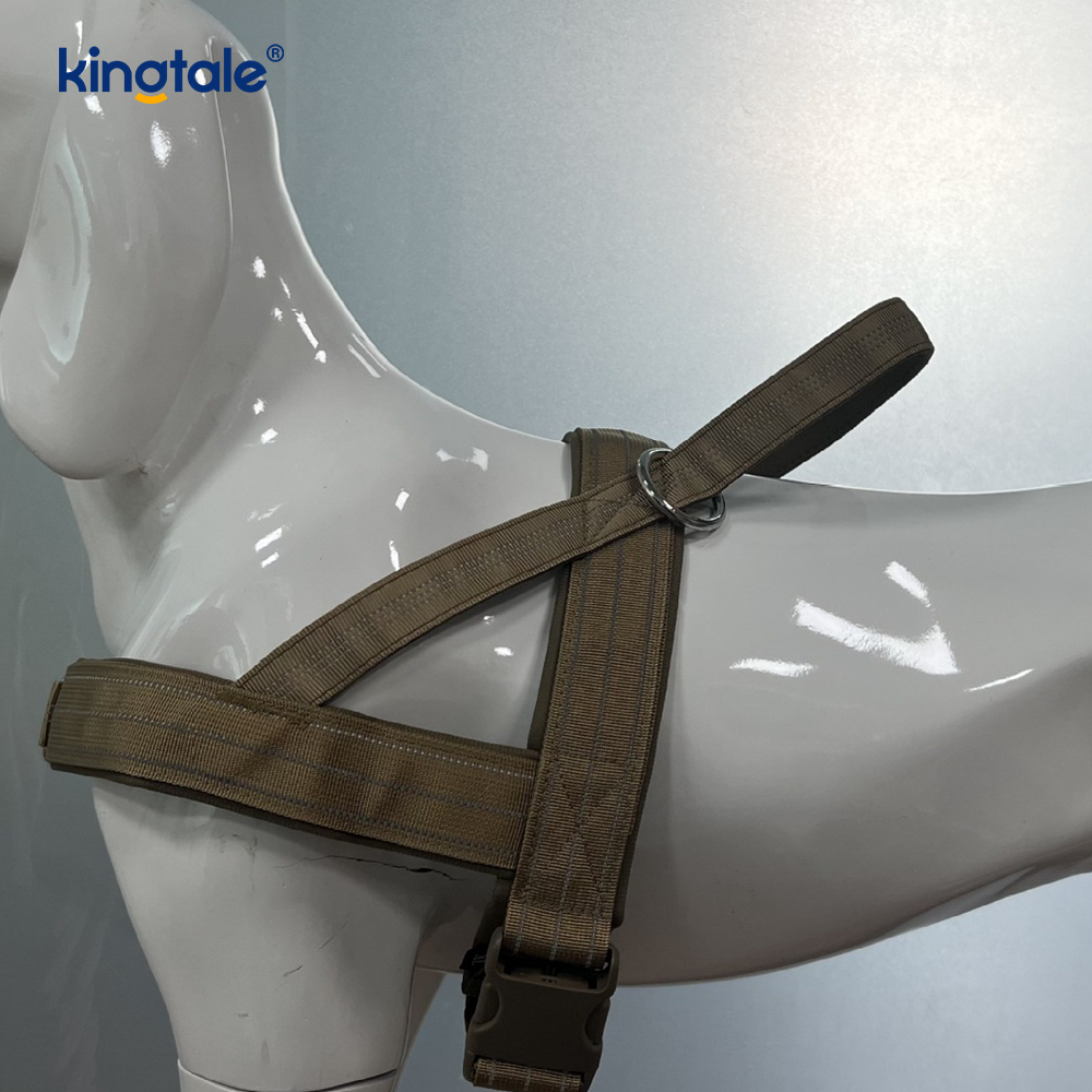 Large Tactical No Pull Breathable Adjustable Dog Harness For Training