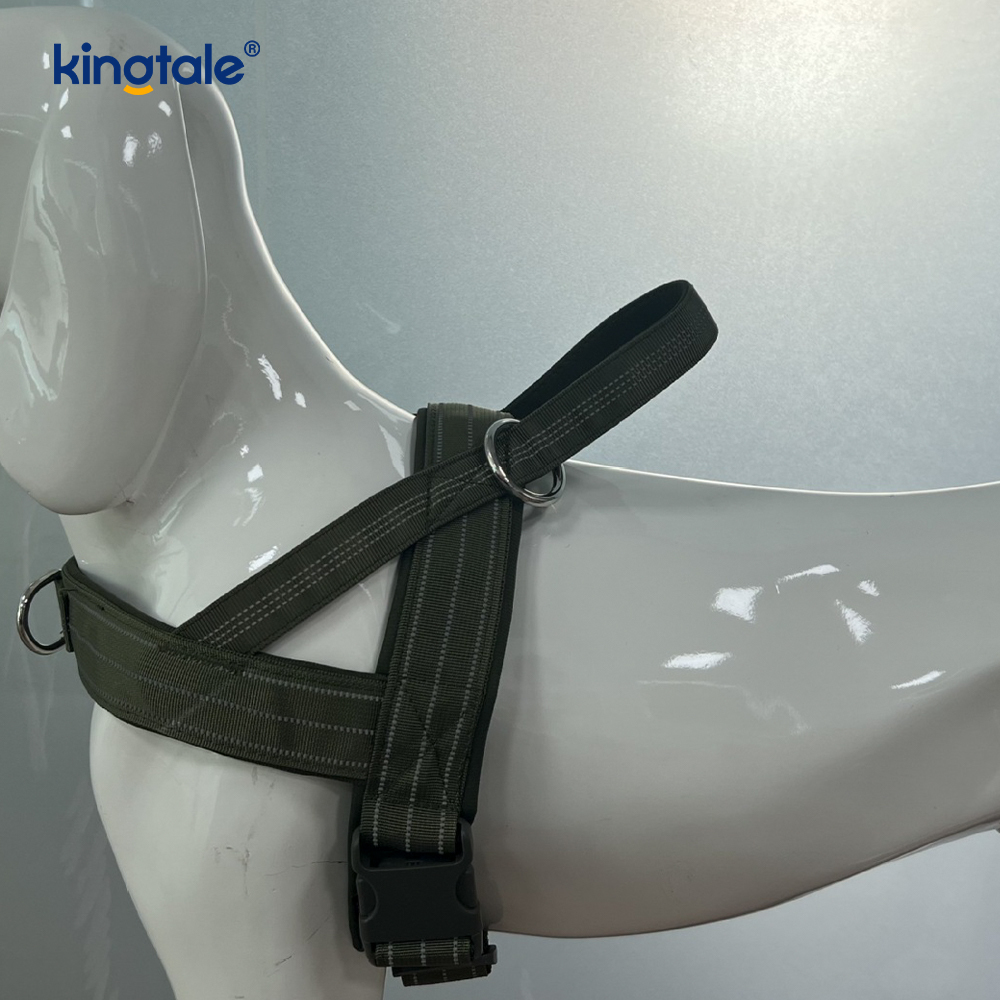 Large Tactical No Pull Breathable Adjustable Dog Harness For Training