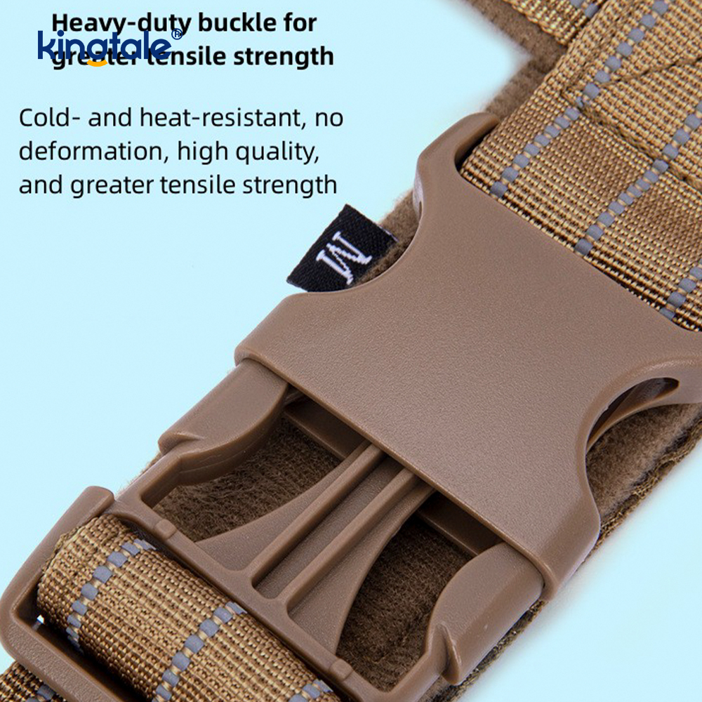 Large Tactical No Pull Breathable Adjustable Dog Harness For Training