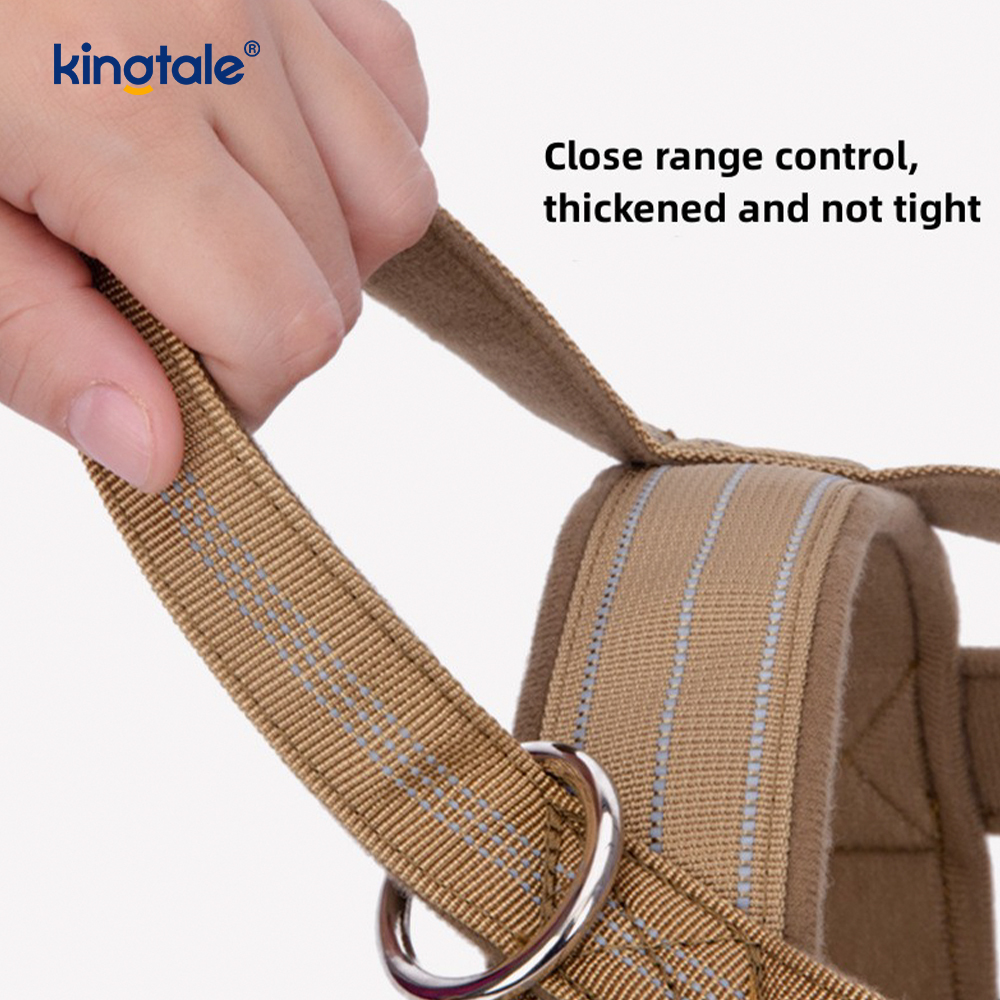 Large Tactical No Pull Breathable Adjustable Dog Harness For Training