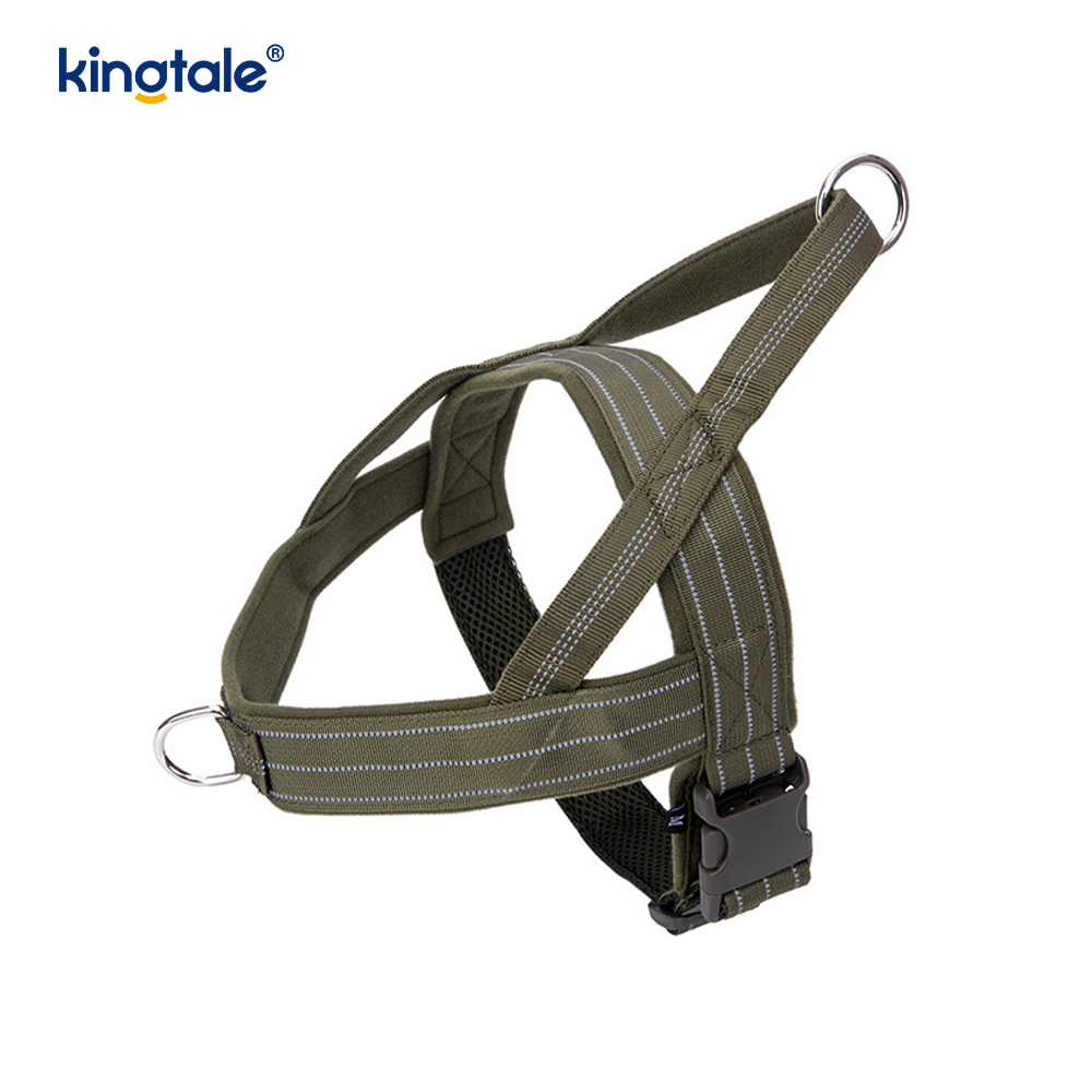 Large Tactical No Pull Breathable Adjustable Dog Harness For Training