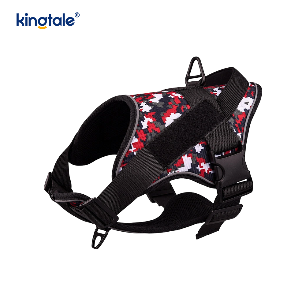 Heavy Duty Tactical No Pull Adjustable Reflective Pet Vest Dog Harness 