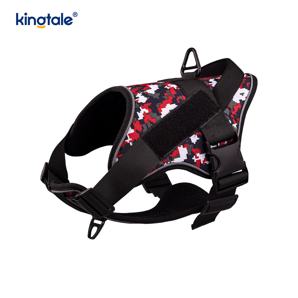 Heavy Duty Tactical No Pull Adjustable Reflective Pet Vest Dog Harness 