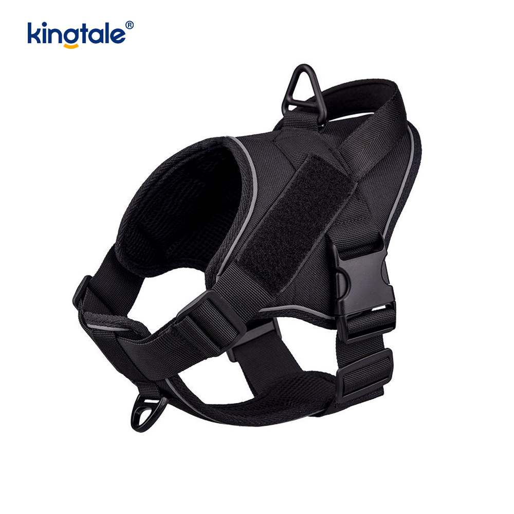 Heavy Duty Tactical No Pull Adjustable Reflective Pet Vest Dog Harness 
