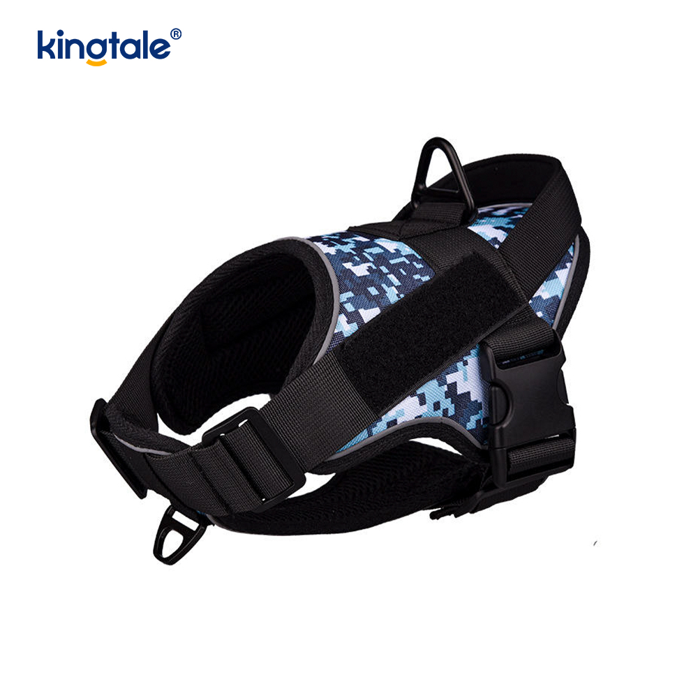 Heavy Duty Tactical No Pull Adjustable Reflective Pet Vest Dog Harness 