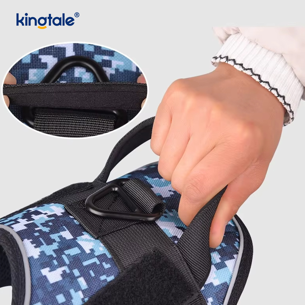 Heavy Duty Tactical No Pull Adjustable Reflective Pet Vest Dog Harness 