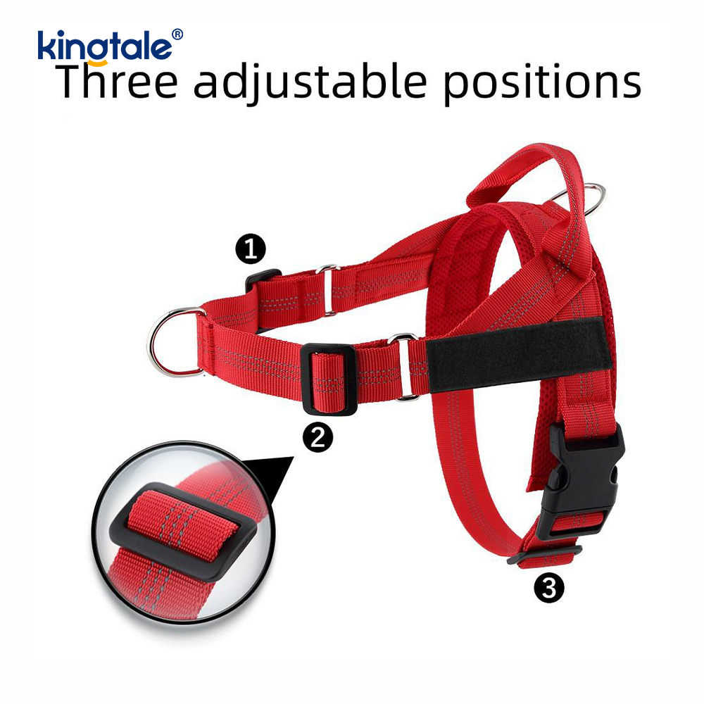Custom Reflective Mesh Durable Adjustable No Pull Dog Harness