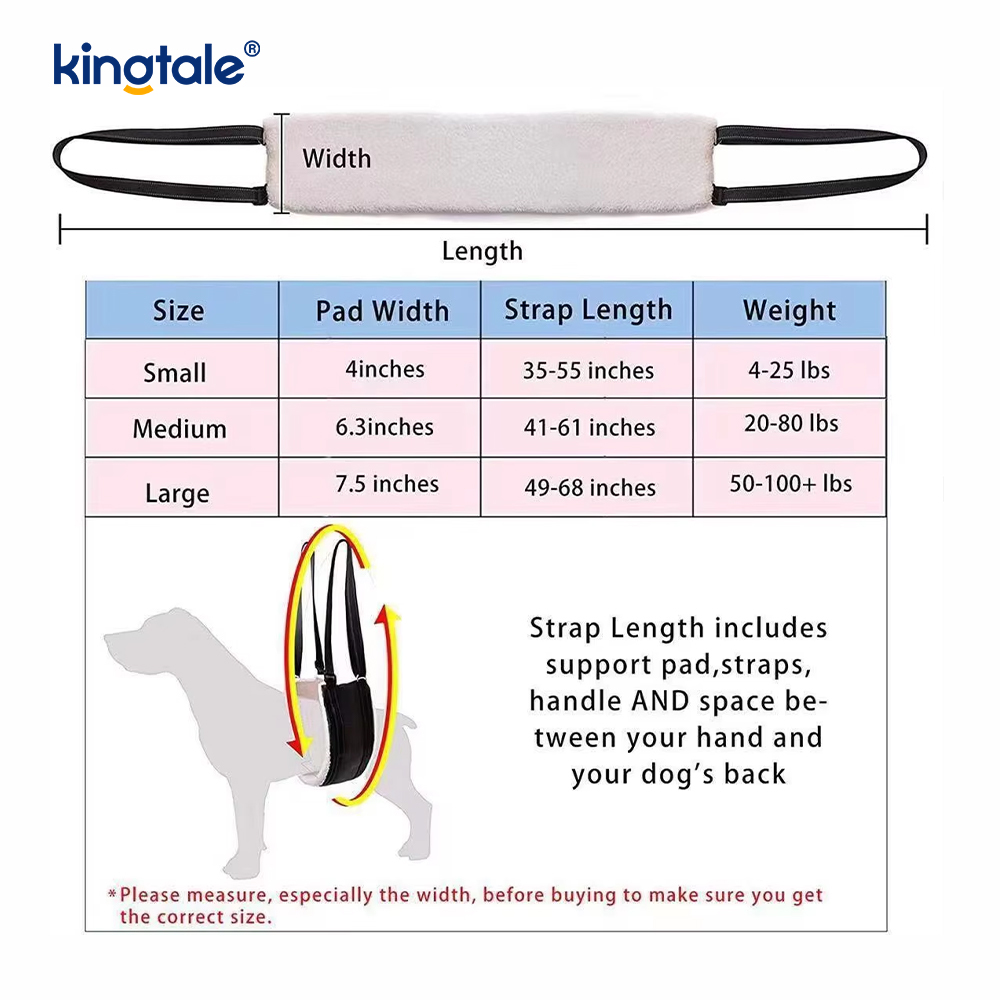 Customized Portable Dog Sling Solid Sustainable Dog Lift Harness For Pets