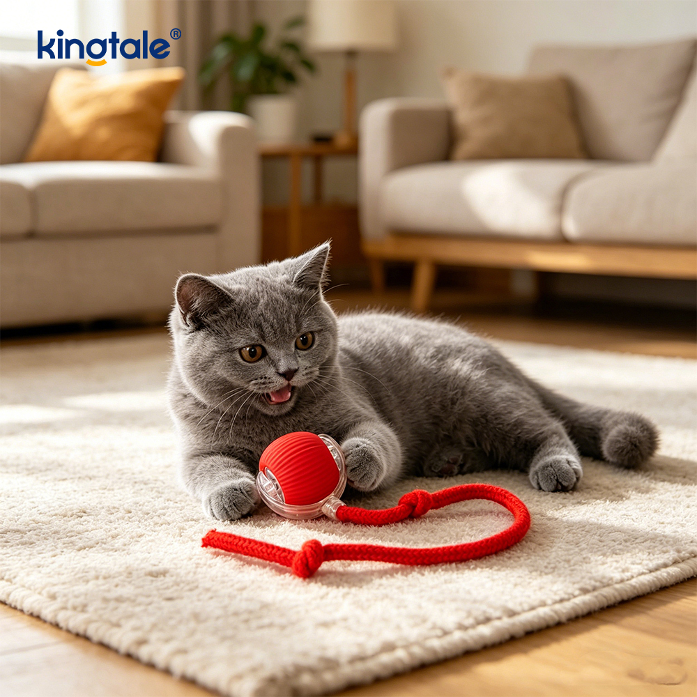 Automatic Cat Toy Ball With Automatic Obstacle Avoidance