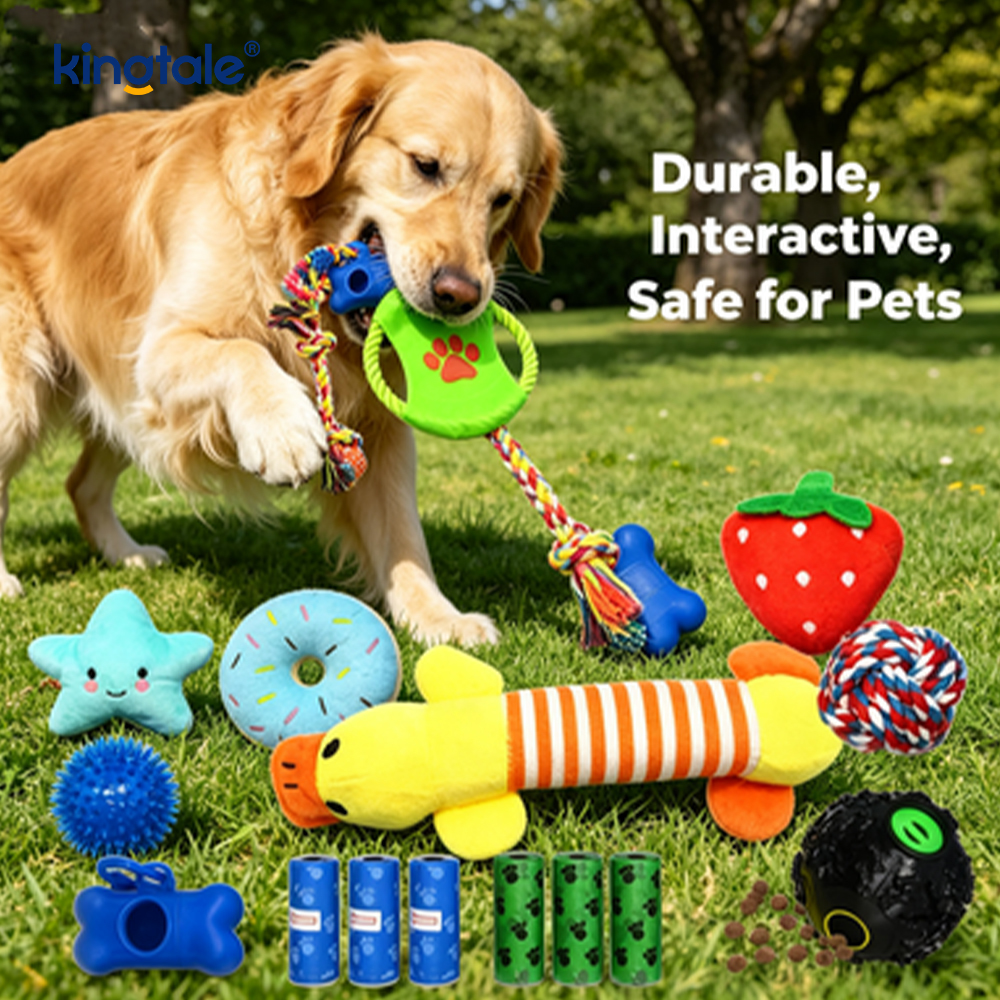 Durable Puppy Teething Sticks Cotton Rope Balls Pet Toy Set