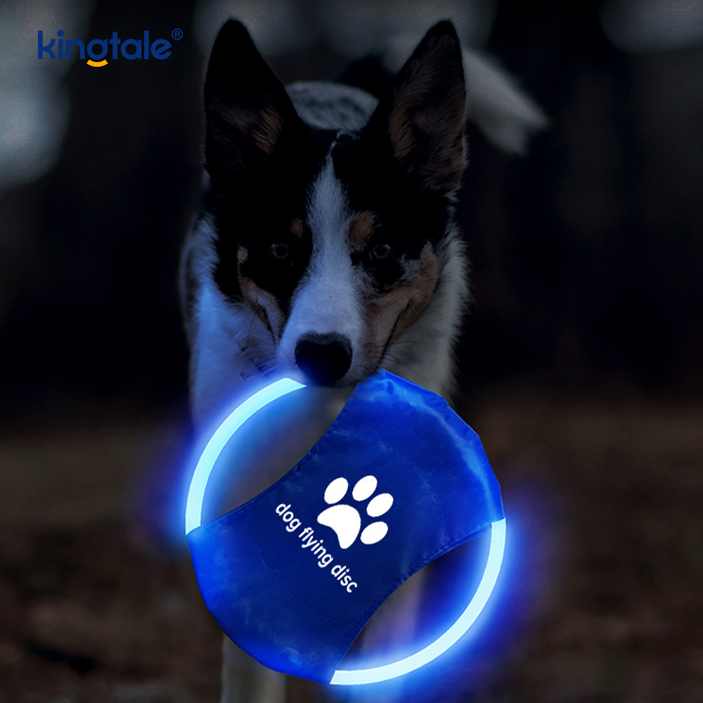 LED Rechargeable Light-Up Pet Frisbee Dog Training Toy LED Rechargeable Light-Up Pet Frisbee Dog Training Toy