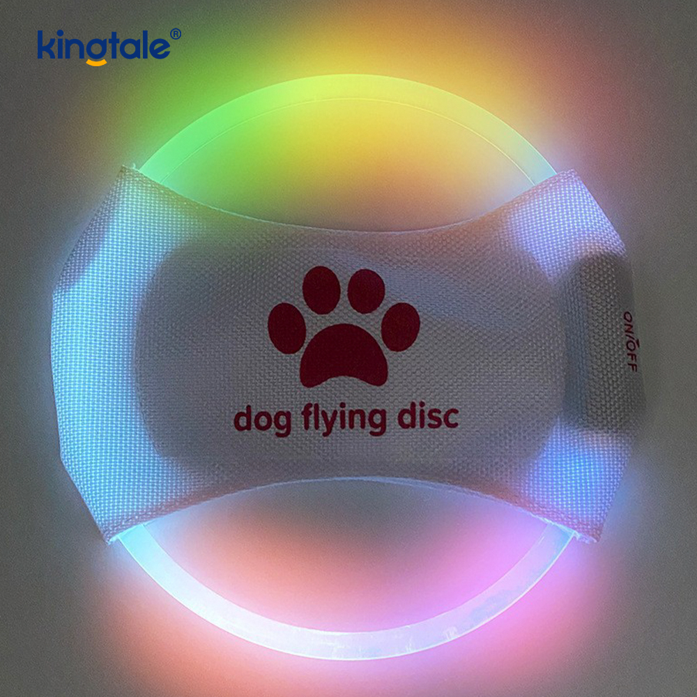 LED Rechargeable Light-Up Pet Frisbee Dog Training Toy LED Rechargeable Light-Up Pet Frisbee Dog Training Toy