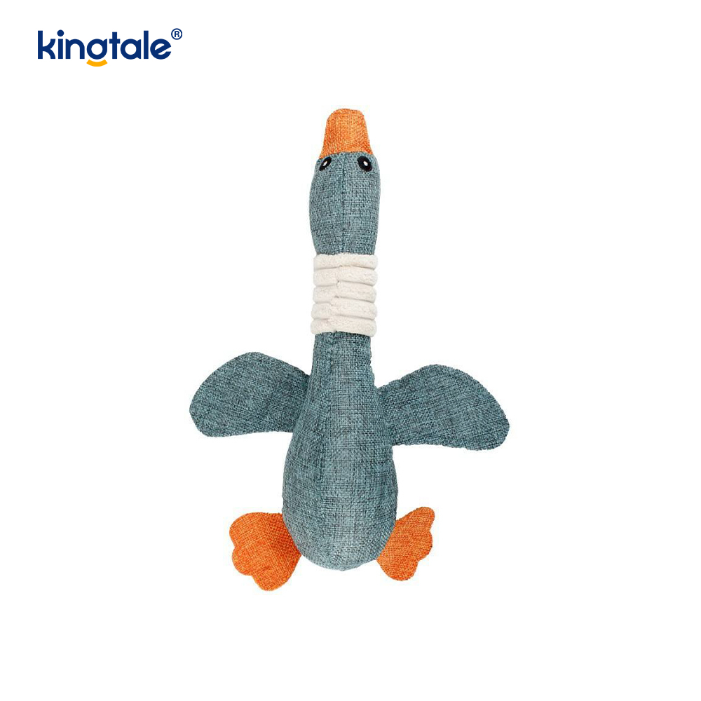 Goose-Shaped Squeaky Plush Pet Toy Goose-Shaped Squeaky Plush Pet Toy