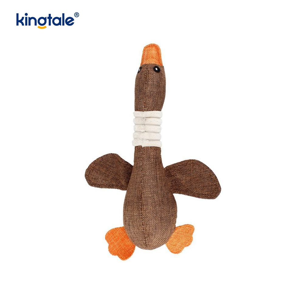 Goose-Shaped Squeaky Plush Pet Toy Goose-Shaped Squeaky Plush Pet Toy
