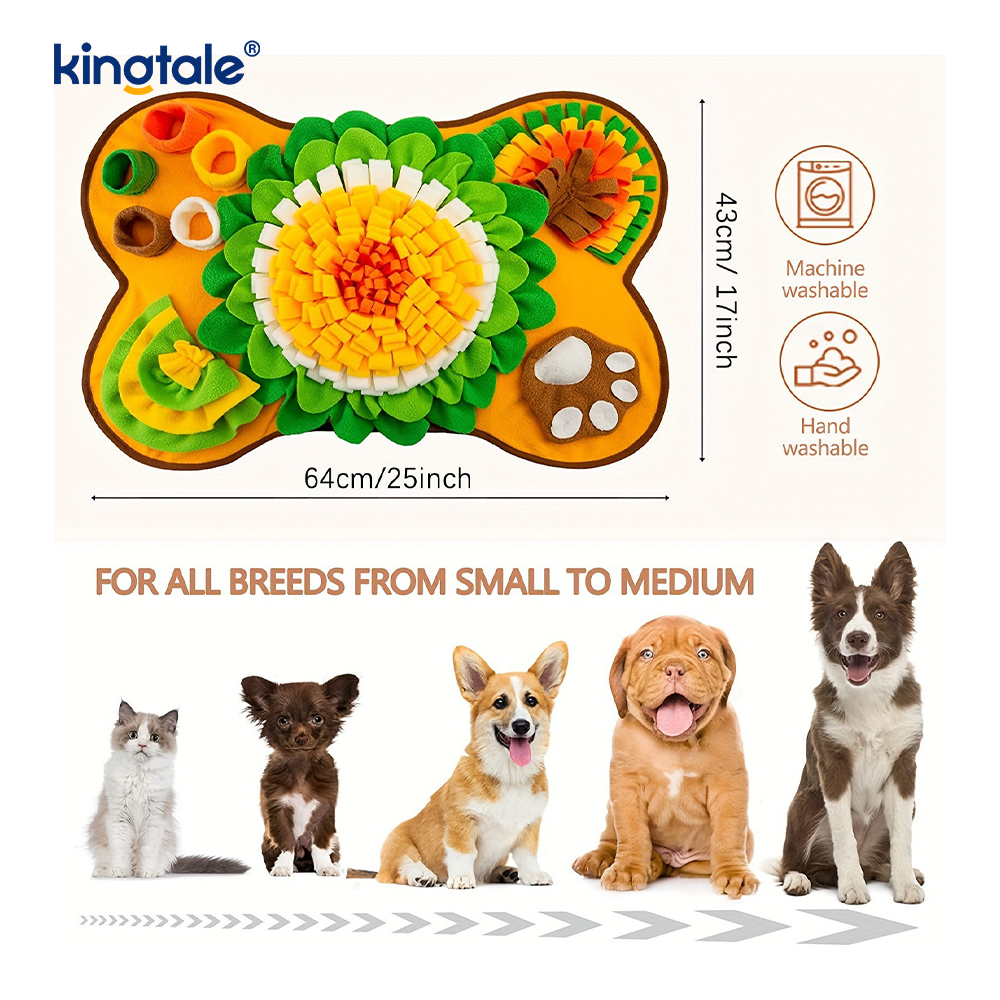 Pet Snuffle Mat for Dogs Interactive Feed Puzzle