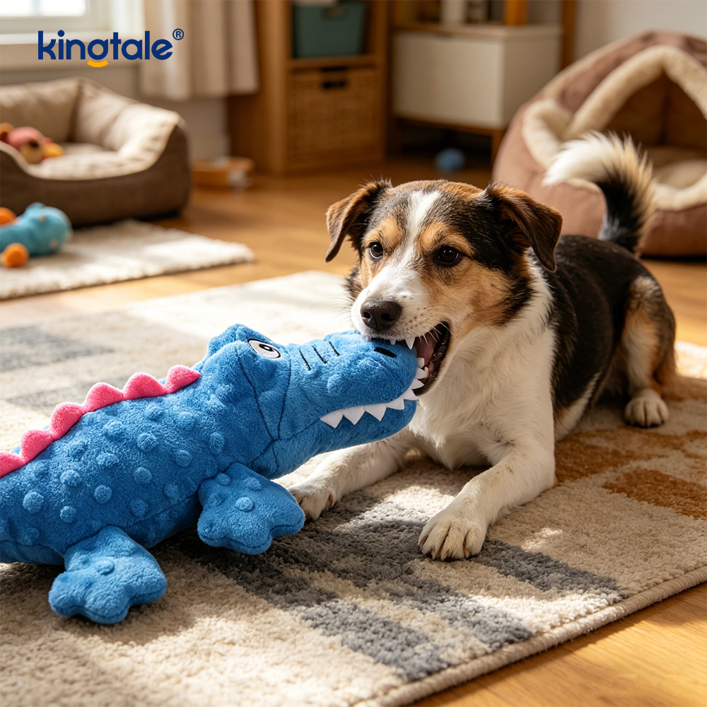Crocodile Voice Plush Pet Chew Toy for Dog 