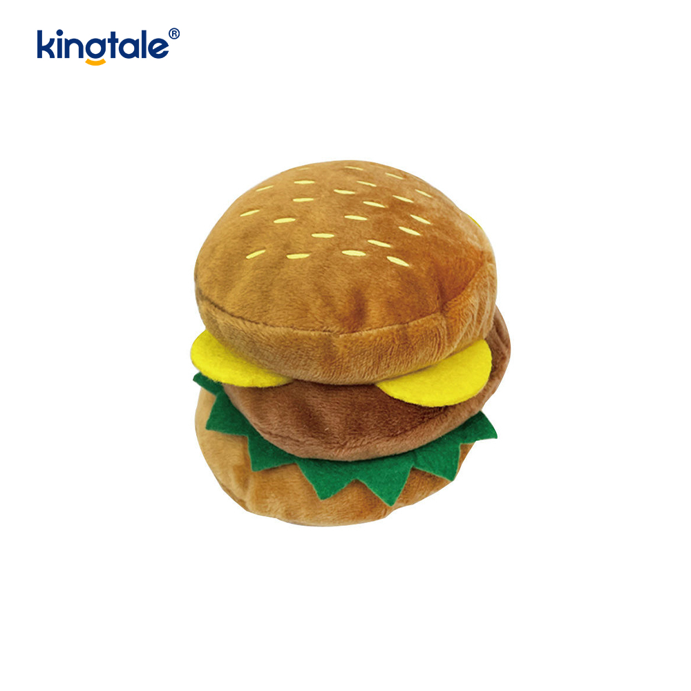Food Screaming Toy Hamburger, French Fries, Chicken Leg for Cat and Dog