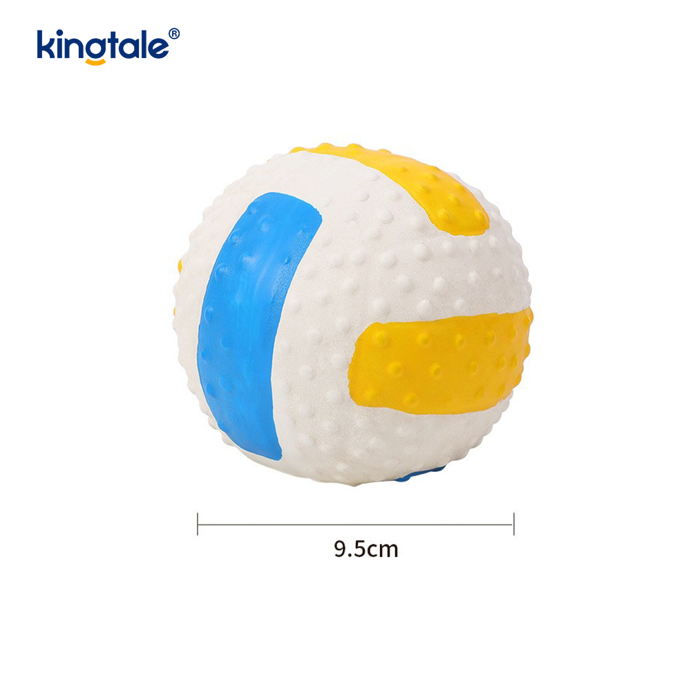Latex Squeaky Pet Toys (Football, Soccer, Volleyball)