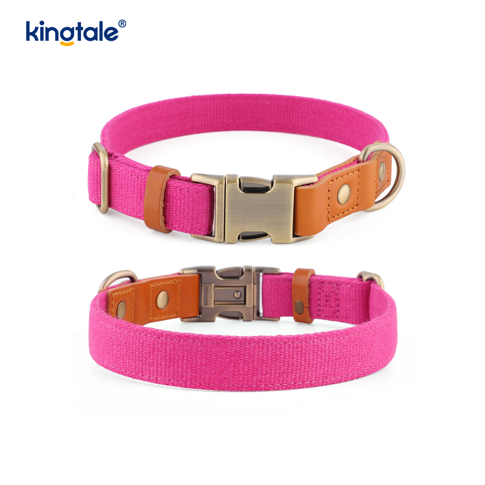 Non-Constricting Breathable Durable Natural Hemp Dog Collar 