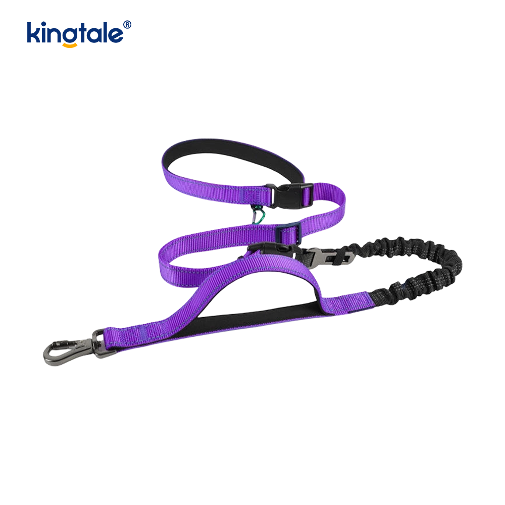 Reflective Crossbody Hands Free Dog Leash Pet Collars 