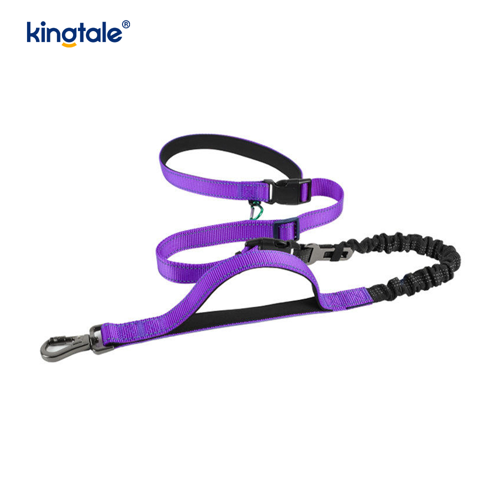 Reflective Crossbody Hands Free Dog Leash Pet Collars 