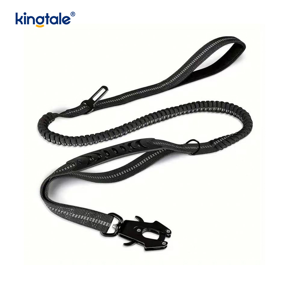 Reflective Nylon Safety Leash Elastic Buffer Solid Dog Car Seat