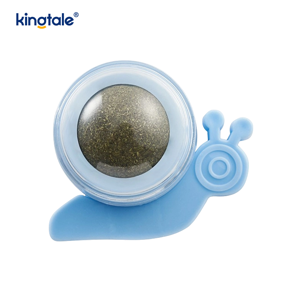 Snail Rotating Catnip Ball Molars Teeth Cleaning Treat Ball Snail Rotating Catnip Ball Molars Teeth Cleaning Treat Ball