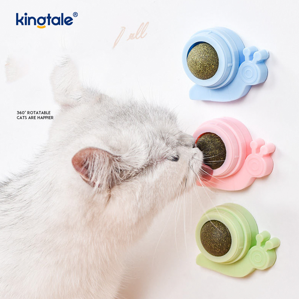 Snail Rotating Catnip Ball Molars Teeth Cleaning Treat Ball Snail Rotating Catnip Ball Molars Teeth Cleaning Treat Ball