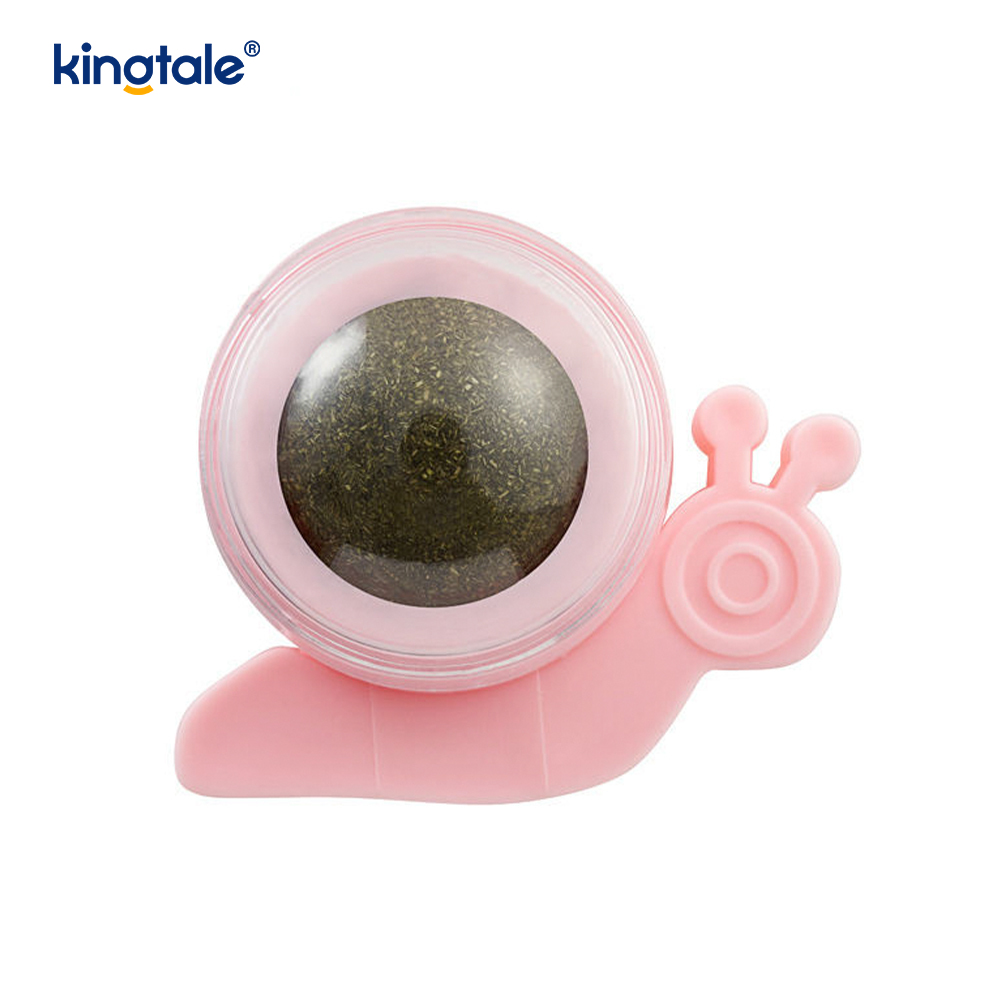 Snail Rotating Catnip Ball Molars Teeth Cleaning Treat Ball Snail Rotating Catnip Ball Molars Teeth Cleaning Treat Ball
