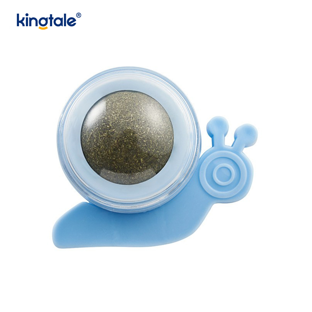 Snail Rotating Catnip Ball Molars Teeth Cleaning Treat Ball Snail Rotating Catnip Ball Molars Teeth Cleaning Treat Ball