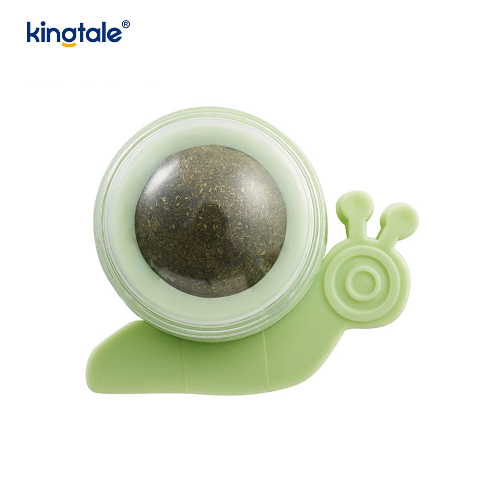 Snail Rotating Catnip Ball Molars Teeth Cleaning Treat Ball Snail Rotating Catnip Ball Molars Teeth Cleaning Treat Ball