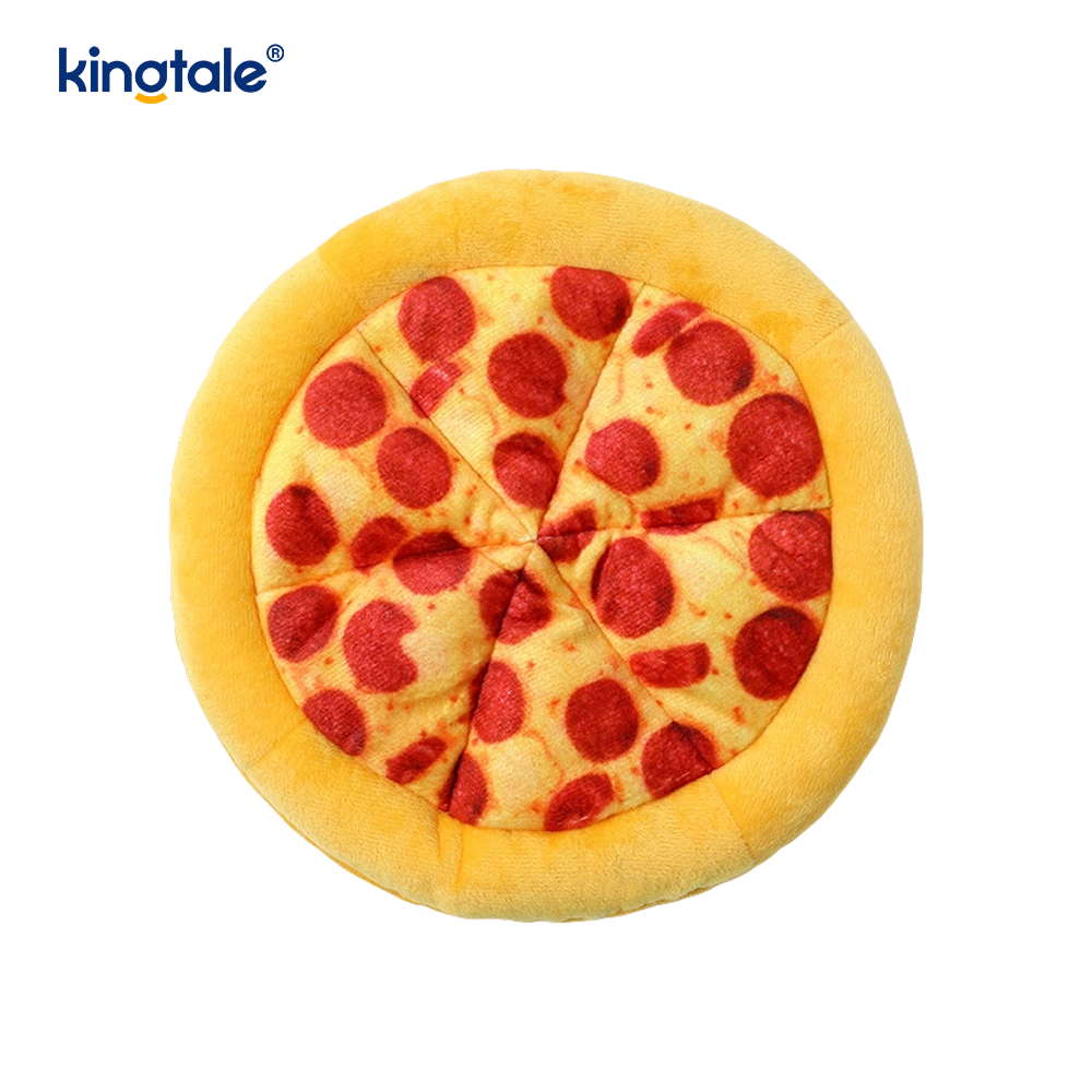 Fun Squeaky Chew Toys for Pets — Pizza & Donut