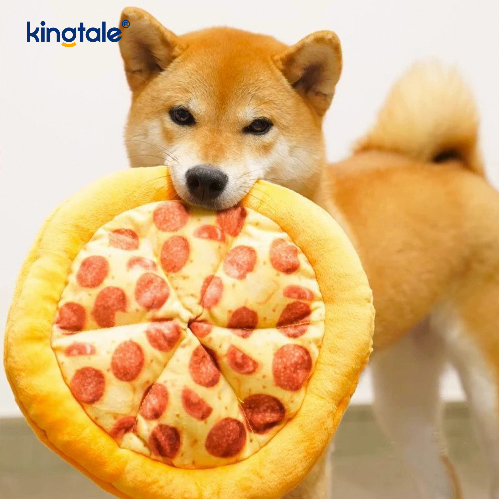Fun Squeaky Chew Toys for Pets — Pizza & Donut Fun Squeaky Chew Toys for Pets — Pizza & Donut