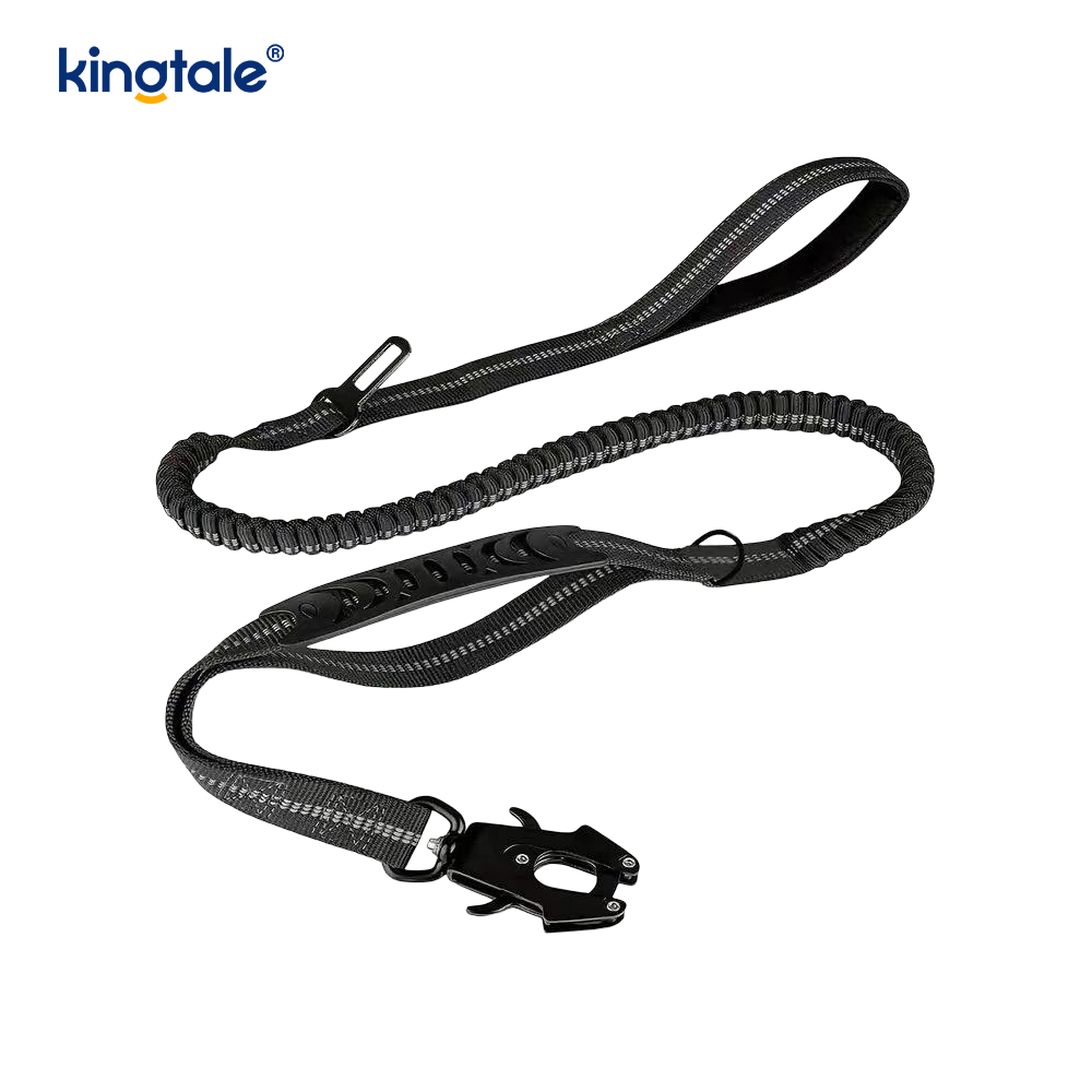 Reflective Nylon Safety Leash Elastic Buffer Solid Dog Car Seat