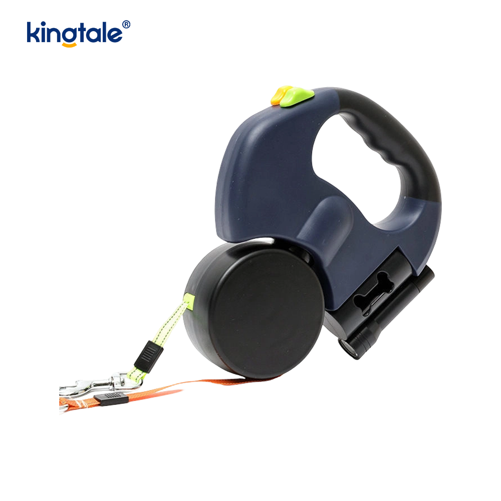 360 Degree Retractable Double Dog Leash with LED Light 360 Degree Retractable Double Dog Leash with LED Light