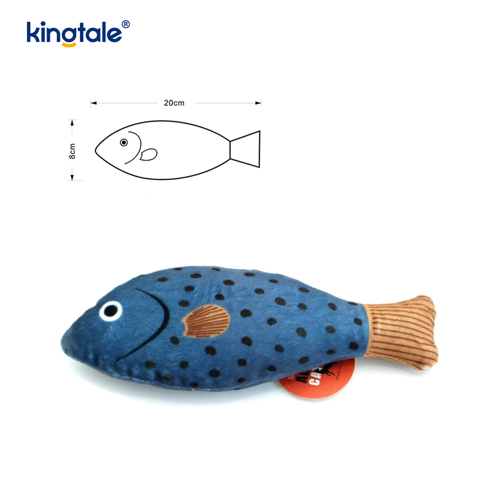 Squeaky Durable Catnip Cat Toys with Various Realistic Fish