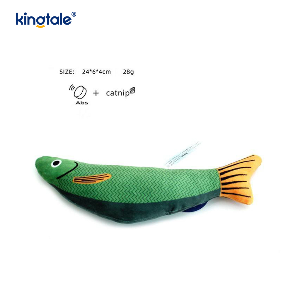 Squeaky Durable Catnip Cat Toys with Various Realistic Fish
