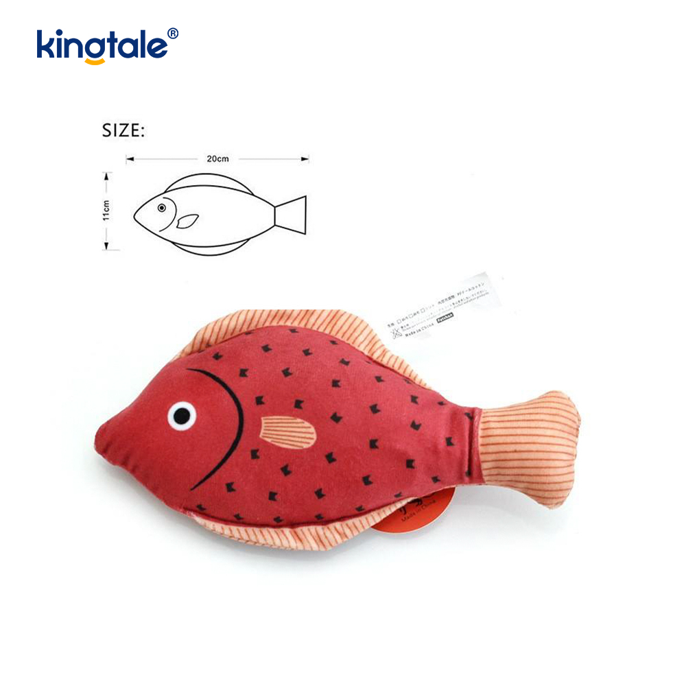 Squeaky Durable Catnip Cat Toys with Various Realistic Fish