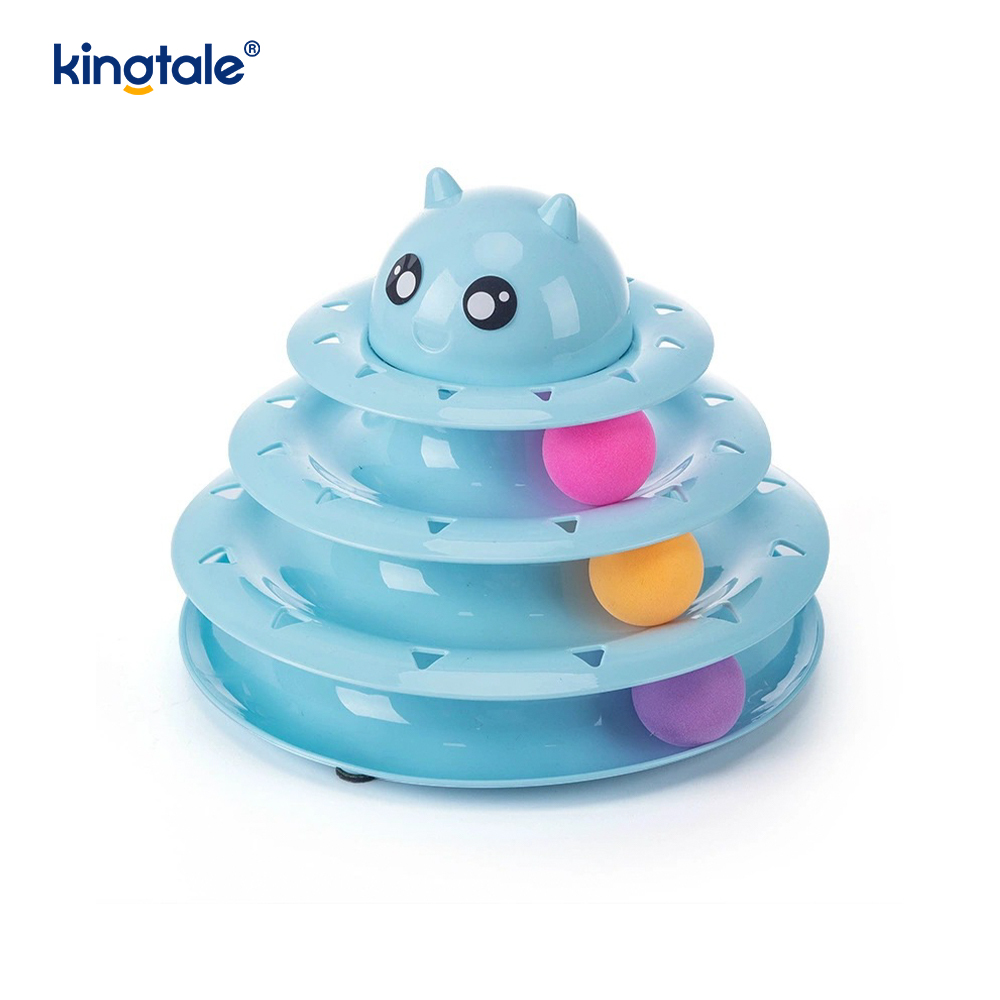 Interactive 3 Level Turntable Cat Pet Toys Fun Mental Physical Exercise Puzzle Toys Interactive 3 Level Turntable Cat Pet Toys Fun Mental Physical Exercise Puzzle Toys