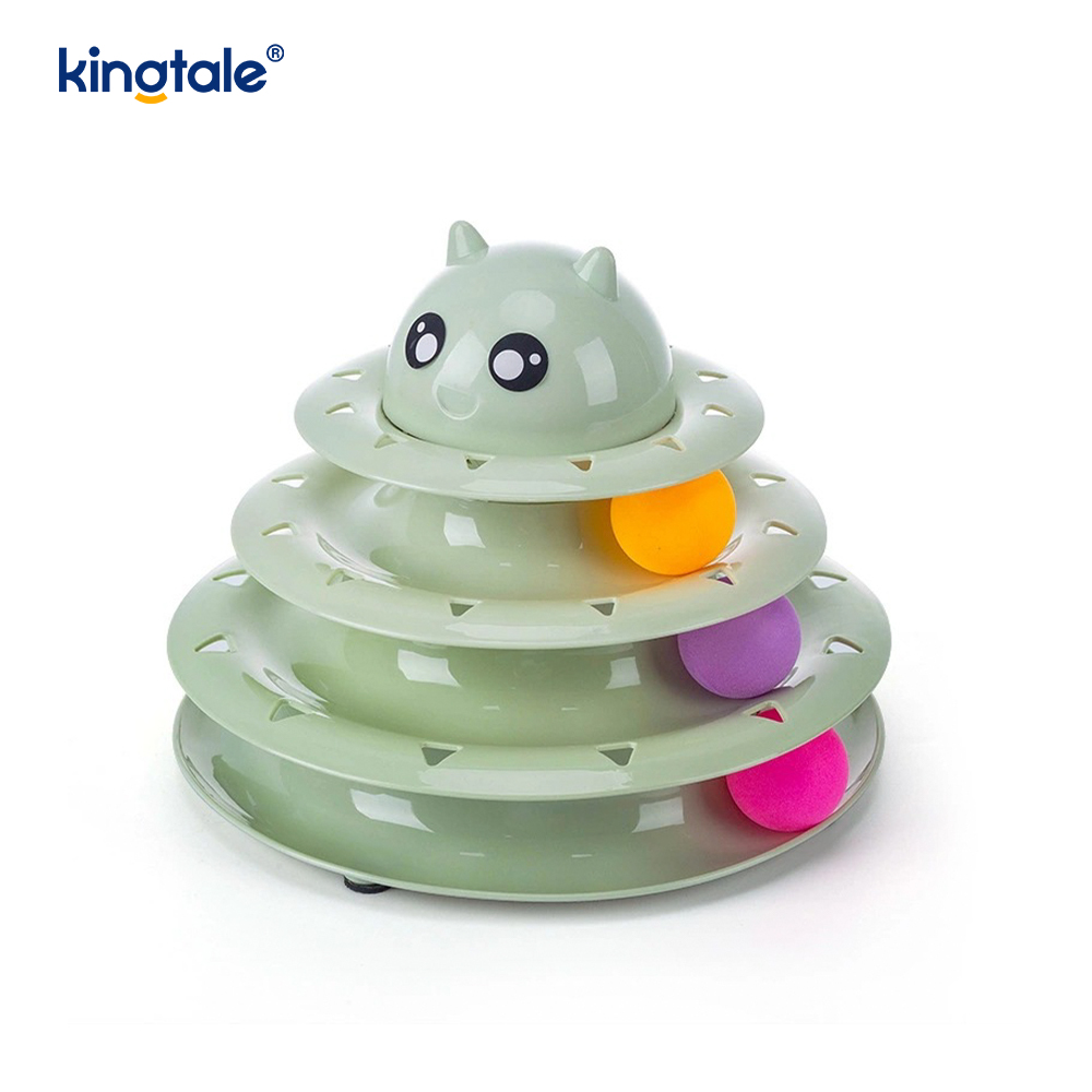 Interactive 3 Level Turntable Cat Pet Toys Fun Mental Physical Exercise Puzzle Toys Interactive 3 Level Turntable Cat Pet Toys Fun Mental Physical Exercise Puzzle Toys