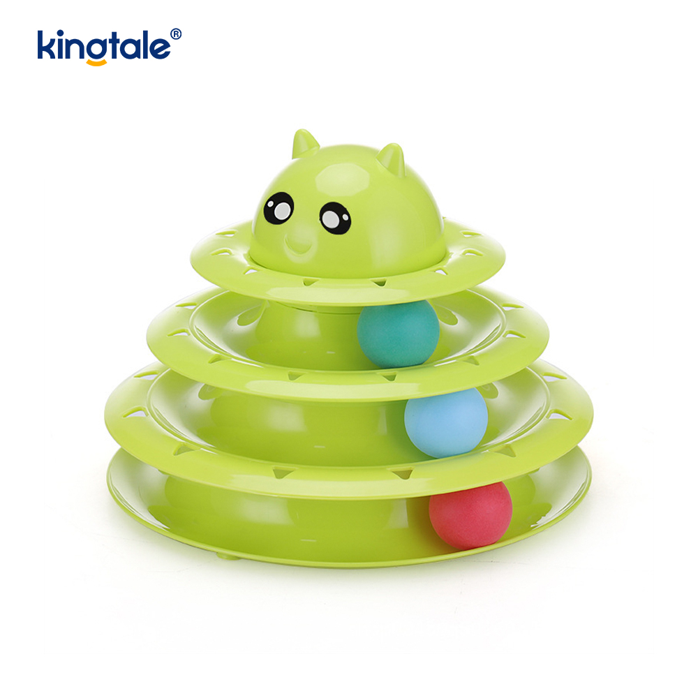 Interactive 3 Level Turntable Cat Pet Toys Fun Mental Physical Exercise Puzzle Toys Interactive 3 Level Turntable Cat Pet Toys Fun Mental Physical Exercise Puzzle Toys