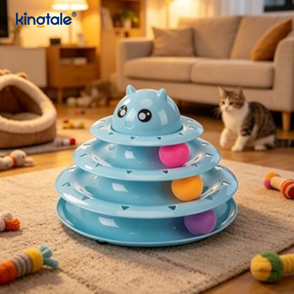 Interactive 3 Level Turntable Cat Pet Toys Fun Mental Physical Exercise Puzzle Toys Interactive 3 Level Turntable Cat Pet Toys Fun Mental Physical Exercise Puzzle Toys