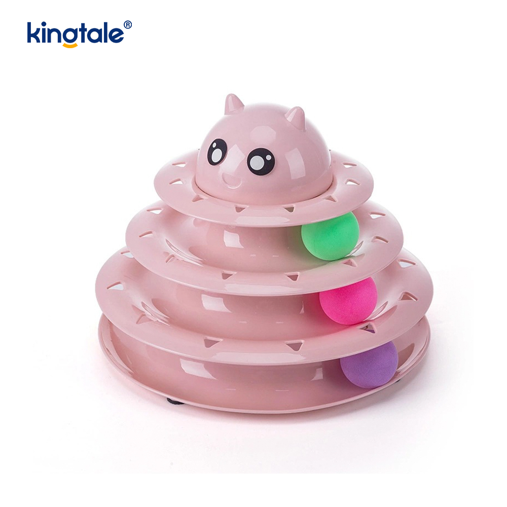 Interactive 3 Level Turntable Cat Pet Toys Fun Mental Physical Exercise Puzzle Toys Interactive 3 Level Turntable Cat Pet Toys Fun Mental Physical Exercise Puzzle Toys