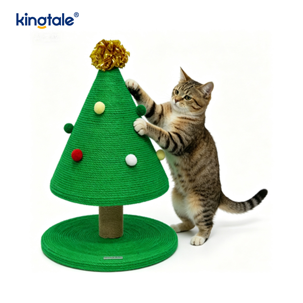 Christmas Series Custom Wear-Resistant Cat Scratch Pillar Siege Tower Apartment